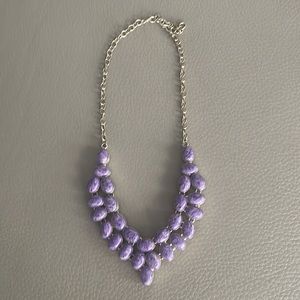 Charoite purple stone necklace